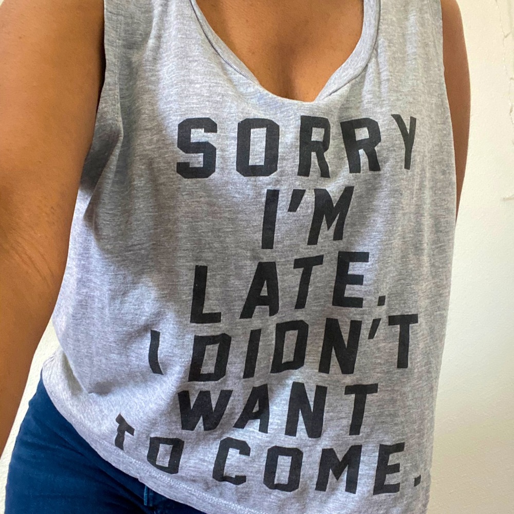 Tank shirt.
